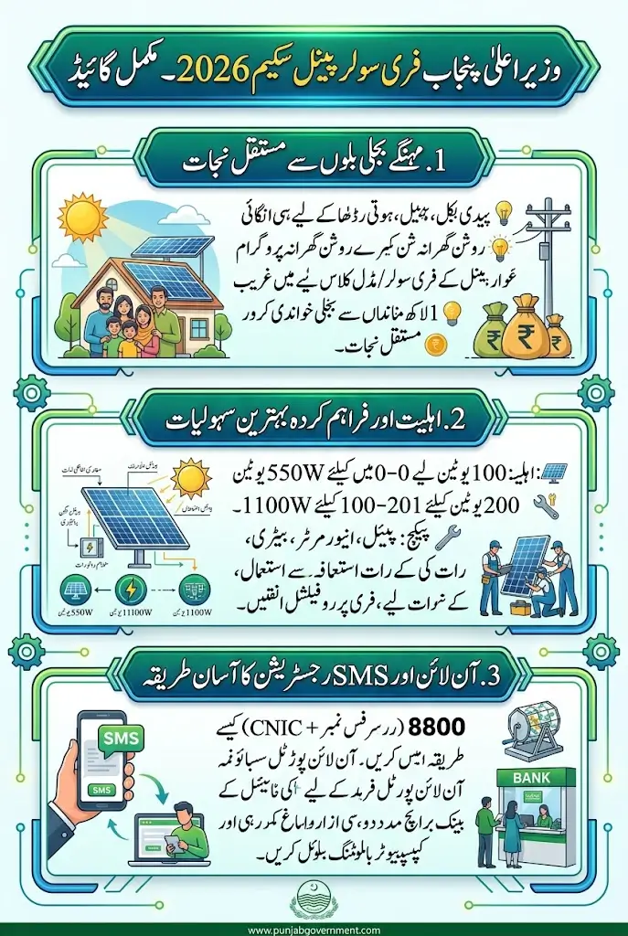 CM Punjab Solar Panel Scheme Online Apply 2026 Complete Registration Guide for Free Solar Panels in Punjab